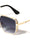 Greek Key Side Shield Pattern Modern Square Aviators Wholesale Sunglasses