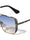 Greek Key Side Shield Pattern Modern Square Aviators Wholesale Sunglasses