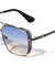 Greek Key Side Shield Pattern Modern Square Aviators Wholesale Sunglasses