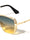 Greek Key Side Shield Pattern Modern Square Aviators Wholesale Sunglasses