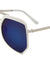 Angled Color Mirror Aviators Wholesale Bulk Sunglasses
