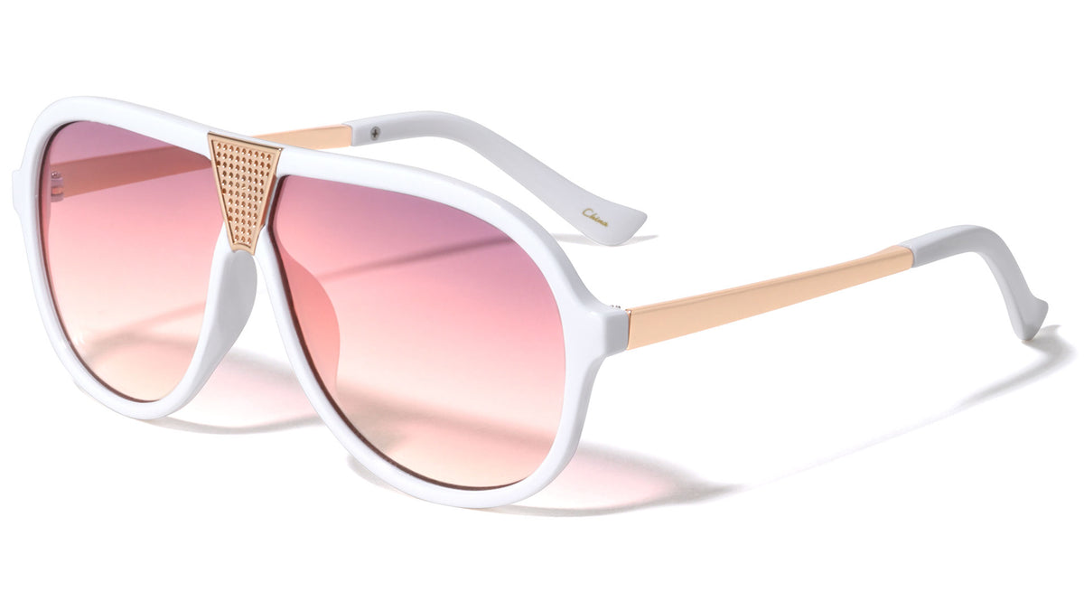 Small Grille Aviators Wholesale Sunglasses