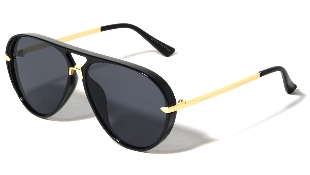 Micro Top Bar Visor Modern Aviators Wholesale Sunglasses