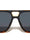Temple Line Cutout Modern Squared Aviators Wholesale Sunglasses