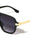 Temple Line Cutout Modern Squared Aviators Wholesale Sunglasses