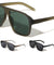 Frosted Crystal Color Geometric Aviators Wholesale Sunglasses