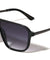 Flat Top One Piece Shield Lens Rectangle Aviators Wholesale Sunglasses