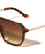 Flat Top One Piece Shield Lens Rectangle Aviators Wholesale Sunglasses