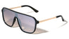 Flat Top One Piece Shield Lens Rectangle Aviators Wholesale Sunglasses