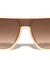 Flat Top One Piece Shield Lens Geometric Aviators Wholesale Sunglasses