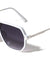 Flat Top One Piece Shield Lens Geometric Aviators Wholesale Sunglasses