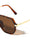 Flat Top One Piece Shield Lens Geometric Aviators Wholesale Sunglasses
