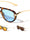 Knot Hinge Accent Curved Temple Fashion Tear Aviators Wholesale Sunglasses