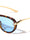 Knot Hinge Accent Curved Temple Fashion Tear Aviators Wholesale Sunglasses