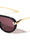 Knot Hinge Accent Curved Temple Fashion Tear Aviators Wholesale Sunglasses