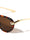 Knot Hinge Accent Curved Temple Fashion Tear Aviators Wholesale Sunglasses