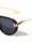 Knot Hinge Accent Curved Temple Fashion Tear Aviators Wholesale Sunglasses