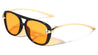 Knot Hinge Accent Curved Temple Fashion Square Aviators Wholesale Sunglasses