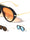 Flat Top Bar Accent Solid Rim Fashion Tear Aviators Wholesale Sunglasses