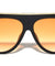 Flat Top Bar Accent Solid Rim Fashion Tear Aviators Wholesale Sunglasses