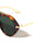 Flat Top Bar Accent Solid Rim Fashion Tear Aviators Wholesale Sunglasses