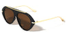 Flat Top Bar Accent Solid Rim Fashion Tear Aviators Wholesale Sunglasses