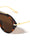 Flat Top Bar Accent Solid Rim Fashion Tear Aviators Wholesale Sunglasses