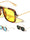 Color Lens Top Bar Accent Modern Squared Aviators Wholesale Sunglasses