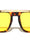 Color Lens Top Bar Accent Modern Squared Aviators Wholesale Sunglasses