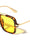 Color Lens Top Bar Accent Modern Squared Aviators Wholesale Sunglasses