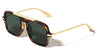 Color Lens Top Bar Accent Modern Squared Aviators Wholesale Sunglasses