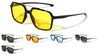 Top Bar Accent Sports Square Aviators Wholesale Sunglasses
