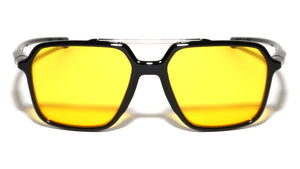Top Bar Accent Sports Square Aviators Wholesale Sunglasses