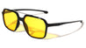 Top Bar Accent Sports Square Aviators Wholesale Sunglasses