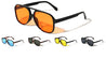 Color Lens Retro Tear Shape Aviators Wholesale Sunglasses