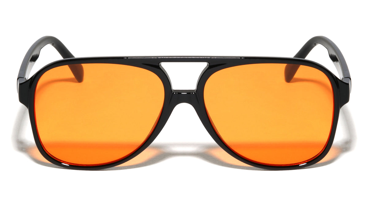 Color Lens Retro Tear Shape Aviators Wholesale Sunglasses