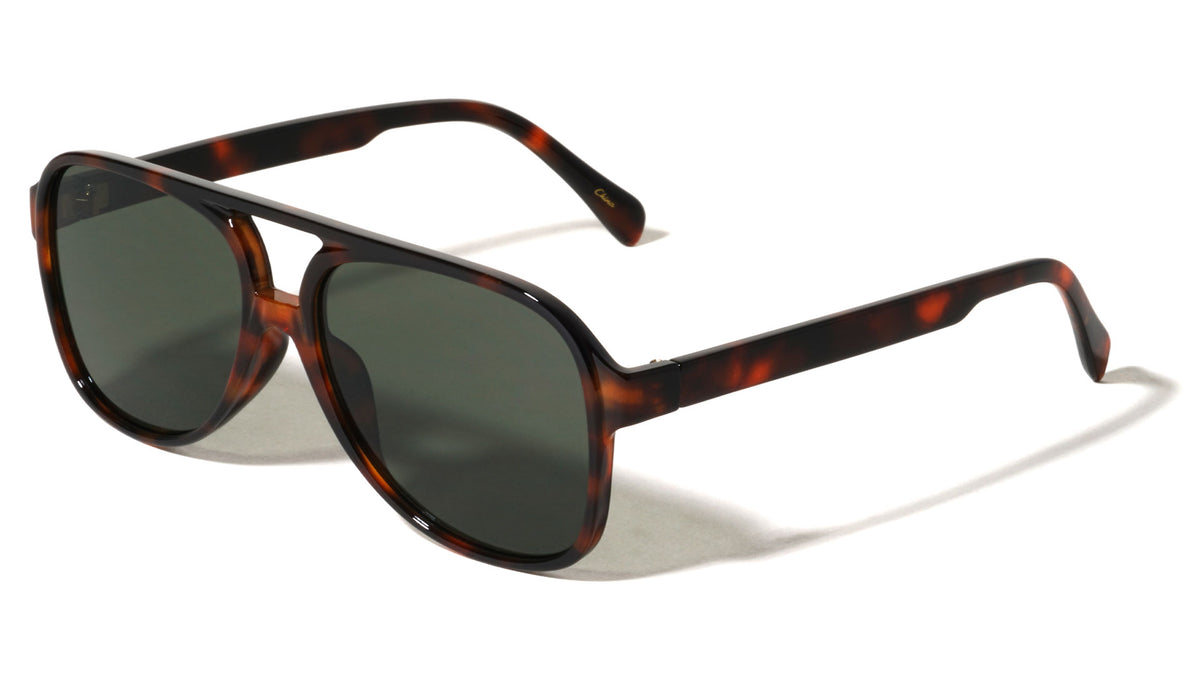 Color Lens Retro Tear Shape Aviators Wholesale Sunglasses