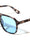 Hinge Accent Color Lens Modern Squared Aviators Wholesale Sunglasses