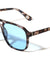 Hinge Accent Color Lens Modern Squared Aviators Wholesale Sunglasses