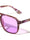 Hinge Accent Color Lens Modern Squared Aviators Wholesale Sunglasses