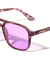 Hinge Accent Color Lens Modern Squared Aviators Wholesale Sunglasses