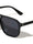 Hinge Accent Color Lens Modern Squared Aviators Wholesale Sunglasses