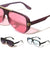 Two Bar Side Accent Solid Frame Geometric Aviators Wholesale Sunglasses
