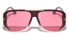 Two Bar Side Accent Solid Frame Geometric Aviators Wholesale Sunglasses