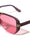 Two Bar Side Accent Solid Frame Geometric Aviators Wholesale Sunglasses