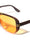Two Bar Side Accent Solid Frame Geometric Aviators Wholesale Sunglasses