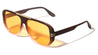Two Bar Side Accent Solid Frame Geometric Aviators Wholesale Sunglasses