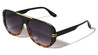Two Bar Side Accent Solid Frame Geometric Aviators Wholesale Sunglasses