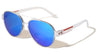 Frame Texture Temple Bar Accent Aviators Wholesale Sunglasses