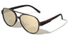 Frame Texture Temple Bar Accent Aviators Wholesale Sunglasses